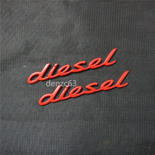 Matte red diesel metal - 2x,