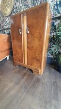 Art deco walnut tallboy with - walnut,