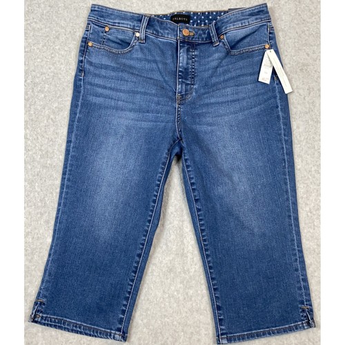 Talbots pedal pusher jean - pedal,