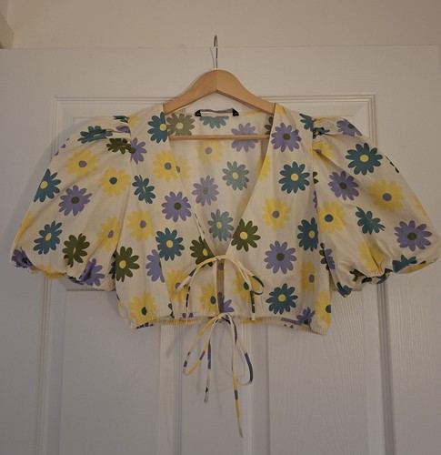 Zara flowers crop top size - zara,