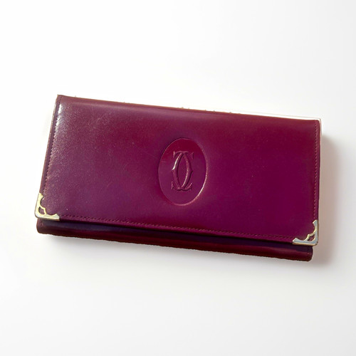 Cartier burgundy leather - cartier,