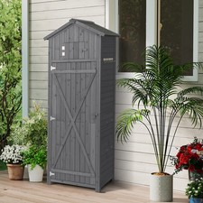 Wooden Tool Storage Cabinet