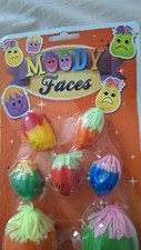 7x Moody Face Squeezy Keyrings
