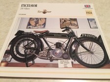 Motorcycle Card Excelsior 250