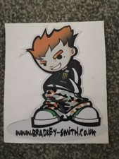 Bradley Smith Moto Gp 38 Monster Energy Characurture Sticker