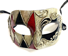 Venetian Black Red Eye Mask