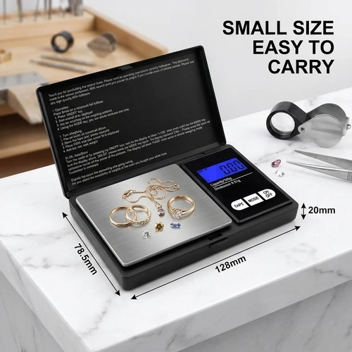 Digital pocket scale 500g - digital, x