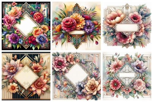 Art deco label style - ,