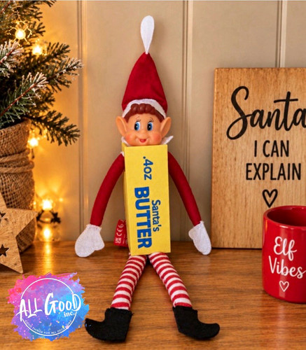 Printed christmas elf - printed,