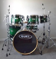 Mapex M Series Birch, Black Forest Green 6-piece drum kit + hardware