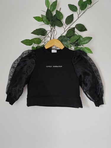 Zara girls black sweatshirt - black,
