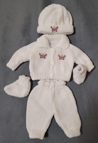 Hand knitted dolls clothes - hand,