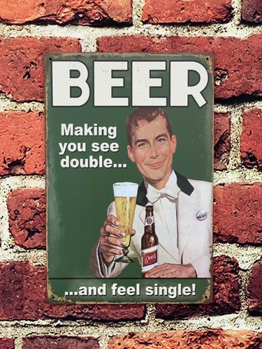 Beer metal signs - beer,