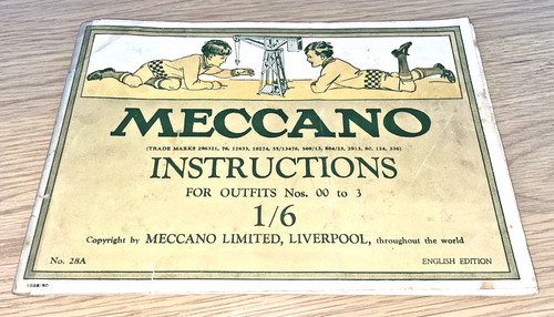 Meccano 1928 instruction book - meccano,