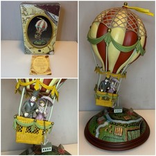 Enesco "THE BALLOON RIDE" Hot Air Balloon, Around The World in 80 Days Music Box