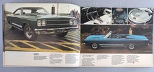 1968 Barracuda Road Runner GTX Fury Sales Brochure Dealer Advertising Catalog 