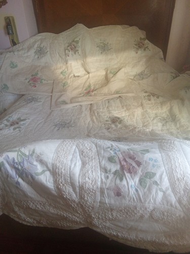 Vintage cream floral - vintage,