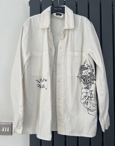 Zara men white black - men's, s