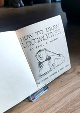HOW TO DRAW LOCOMOTIVES, vintage 1947 rail book, art drawing train railway