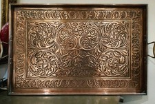 HUGE ARTS AND CRAFTS  KESWICK SCHOOL OF INDUSTRIAL ART COPPER TRAY