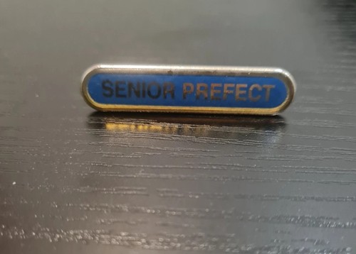 Senior prefect brass - and, blue