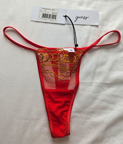 Guess red gold - red, chain