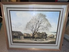 Framed print watercolor