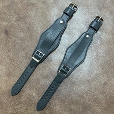 Cuff Watch Strap Black Cow