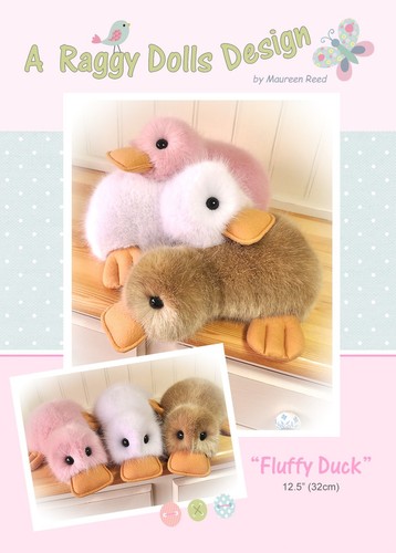 Fluffy duck sewing - duck, craft