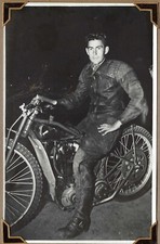 Antique vintage speedway race motorcycle J.A.P photograph original 30s 40s #35