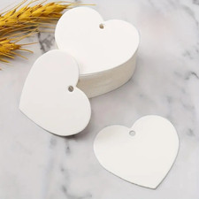Heart tags kraft valentine - heart,