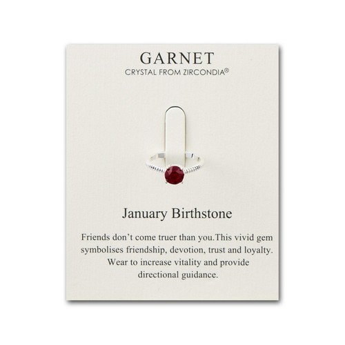 January adjustable - (garnet),