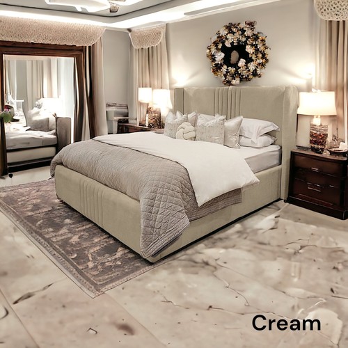 Luxury winge panel bed frame - ,