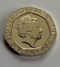 2019 20p Coin Shield Brilliant