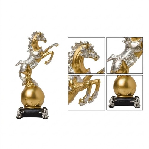 Rearing horse resin - rearing, statue