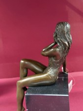 Bronze Woman Statue Marble