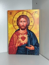Wooden Icon of Jesus Christ