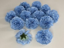 50 Pcs Blue Faux Carnation