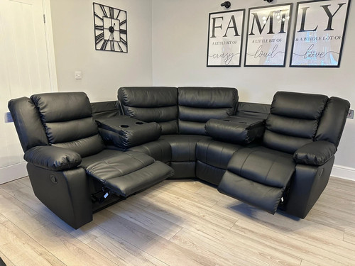 Roma black leather - black, |