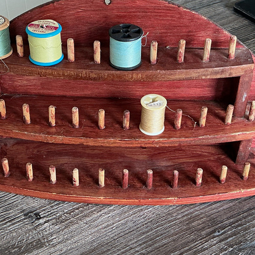 Thimble holder wooden - thimble,