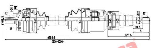 Drive shaft joint type - drive,