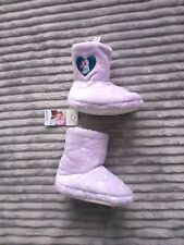 Disney Frozen Slippers UK Junior Shoe Size 4 Slip On Lilac Indoor Boots. 