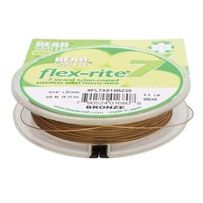 Beading Wire 7 21 49 Strand 9m Jewellery Choice of Colours BeadSmith Flex-Rite