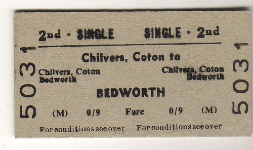 Railway ticket brb chilvers - ticket,