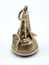 9ct GOLD MASONIC SEAL FOB