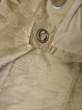 Dunelm Cream Satin Lined