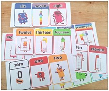 Numberblocks Number word Cards