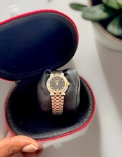 GUCCI Quartz S-Steel Black Dial Two-Tone Unisex Watch 9000M | 