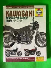 HAYNES "HARDBACK" MOTORCYCLE WORKSHOP MANUAL - KAWASAKI GPZ500S and ER-5