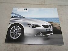2008 BMW 6 Series Coupe Convertible Sales Brochure 630i 650i Classic Car 66 page